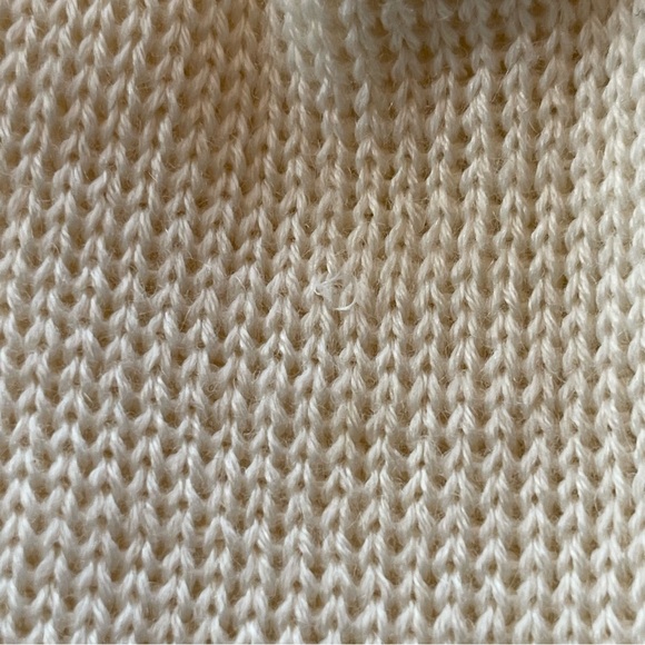 Breck/Screamer Ivory Knit Hat Beanie Cap PomPom Wool Acrylic Blend Warm, Lined - Picture 11 of 14